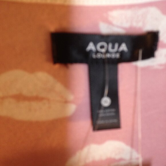 Aqua Lounge Kiss Lips Sleep Set Pajamas Loungewear XL NWT - Picture 6 of 10